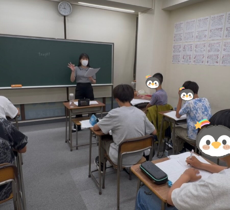 【中２Ｈクラスの様子】