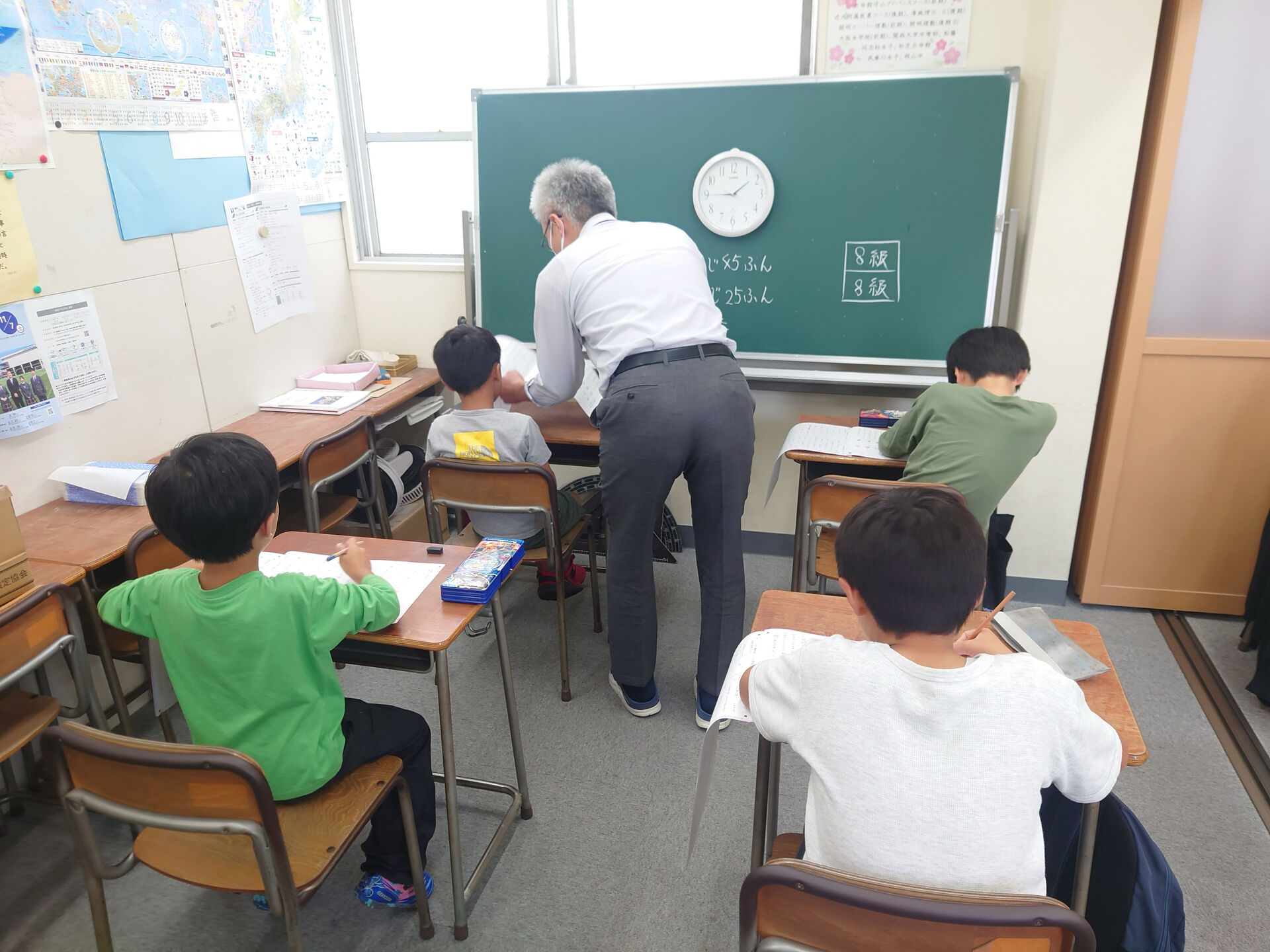 【10/24(土)第二回漢字検定の様子】